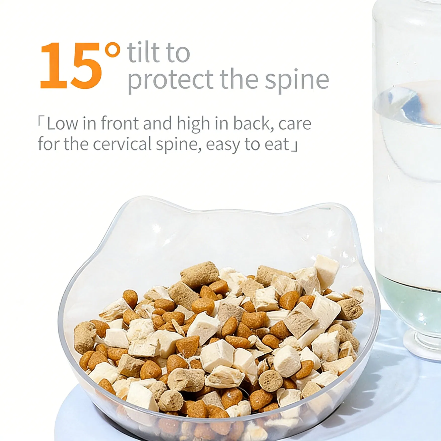 Mini Cat Feeding and Watering Bowl Combined Feeding and Watering OEM/ODM