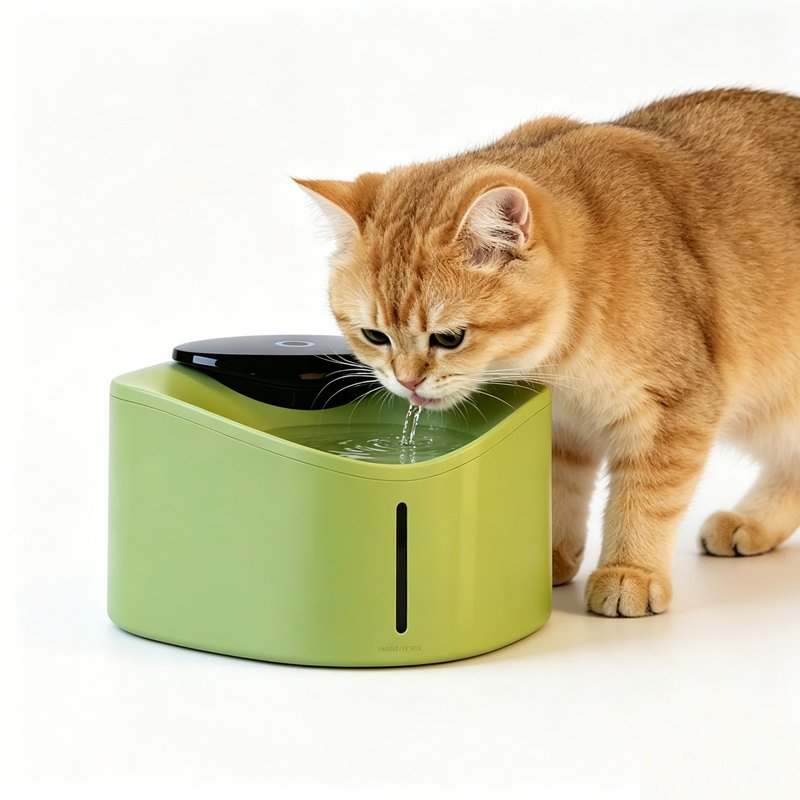 Stainless Steel Cat Water Fountain Battery Powered Automatic Pet Dispenser Pet Products