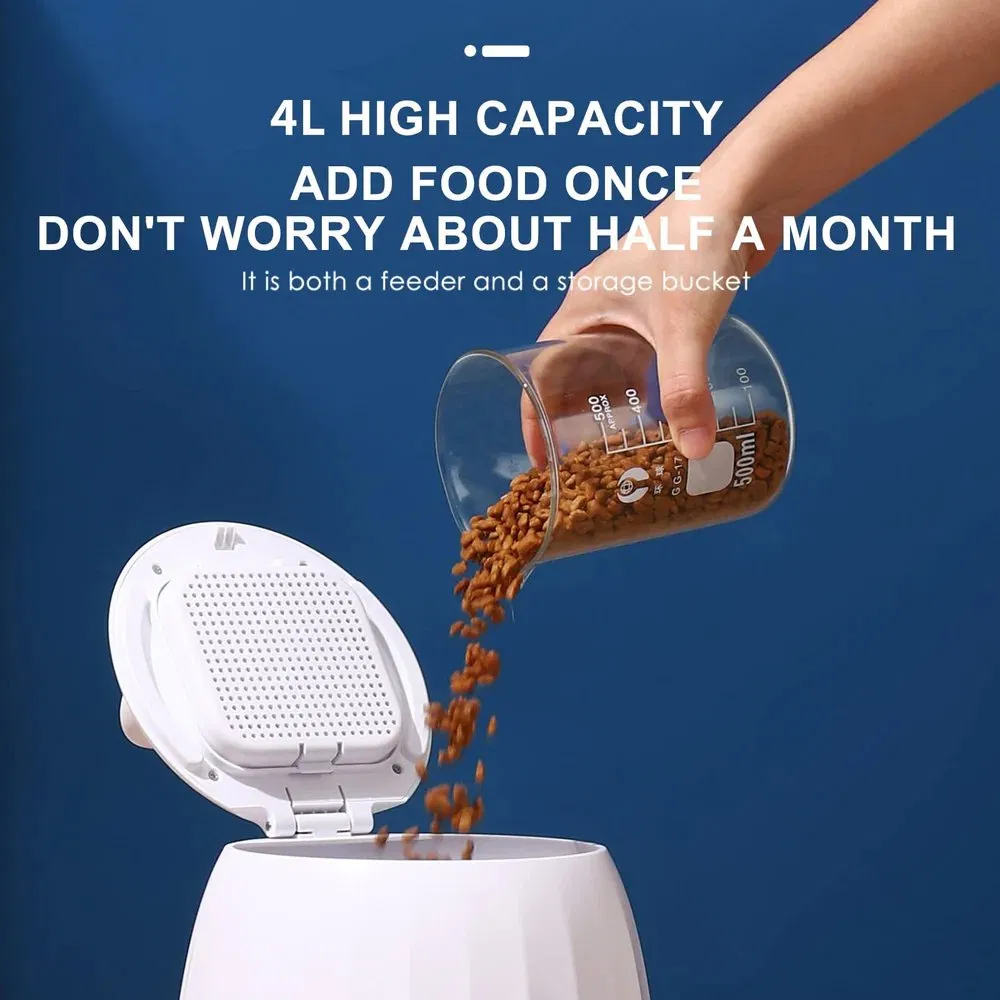 Automatic Pet Feeder WiFi Camera Video Cat Dog Feeder Dispenser