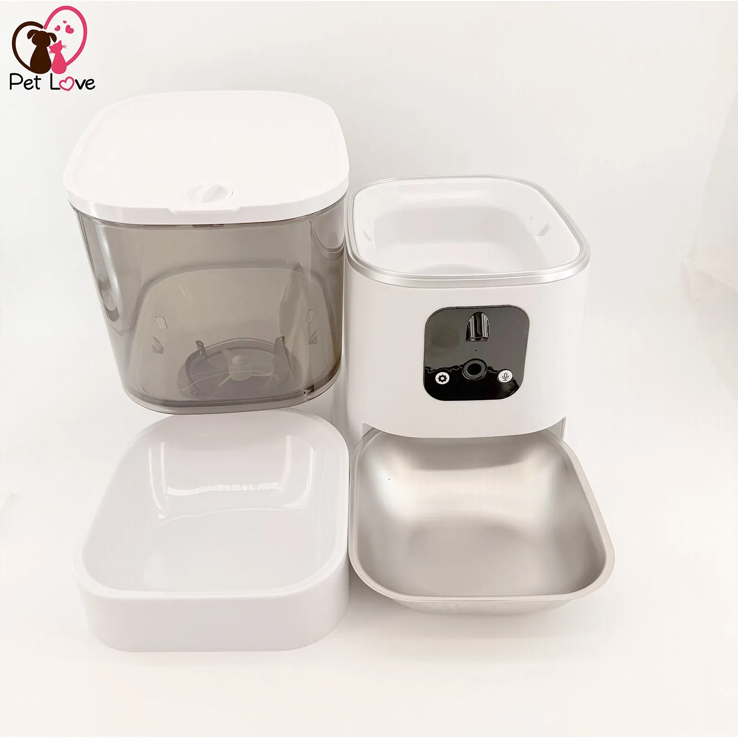 Smart Bluetooth Pet Feeder with HD Camera and Monitoring