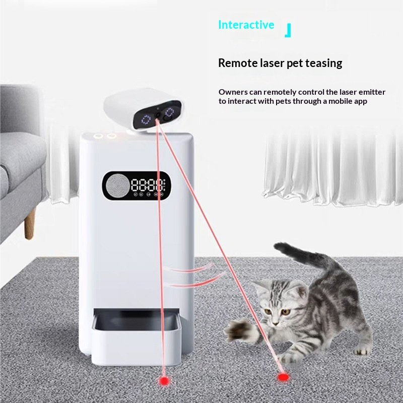 Pet Supplies Remote Visual Pet Video Feeder Large-Capacity Video Edition APP-Controlled Automatic Pet Feeder