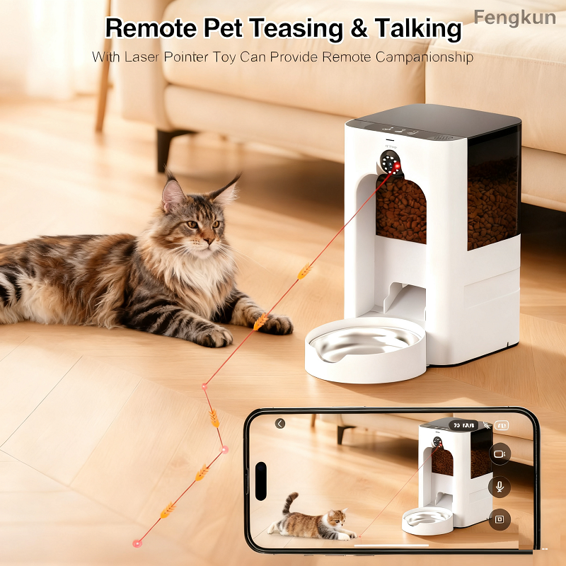 APP Controlled Laser Toy and Pet Feeder Tank Pet Product
