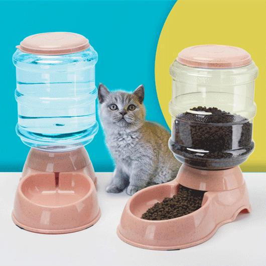 PP Material Gravity Pet Food Feeder and Water Dispensers