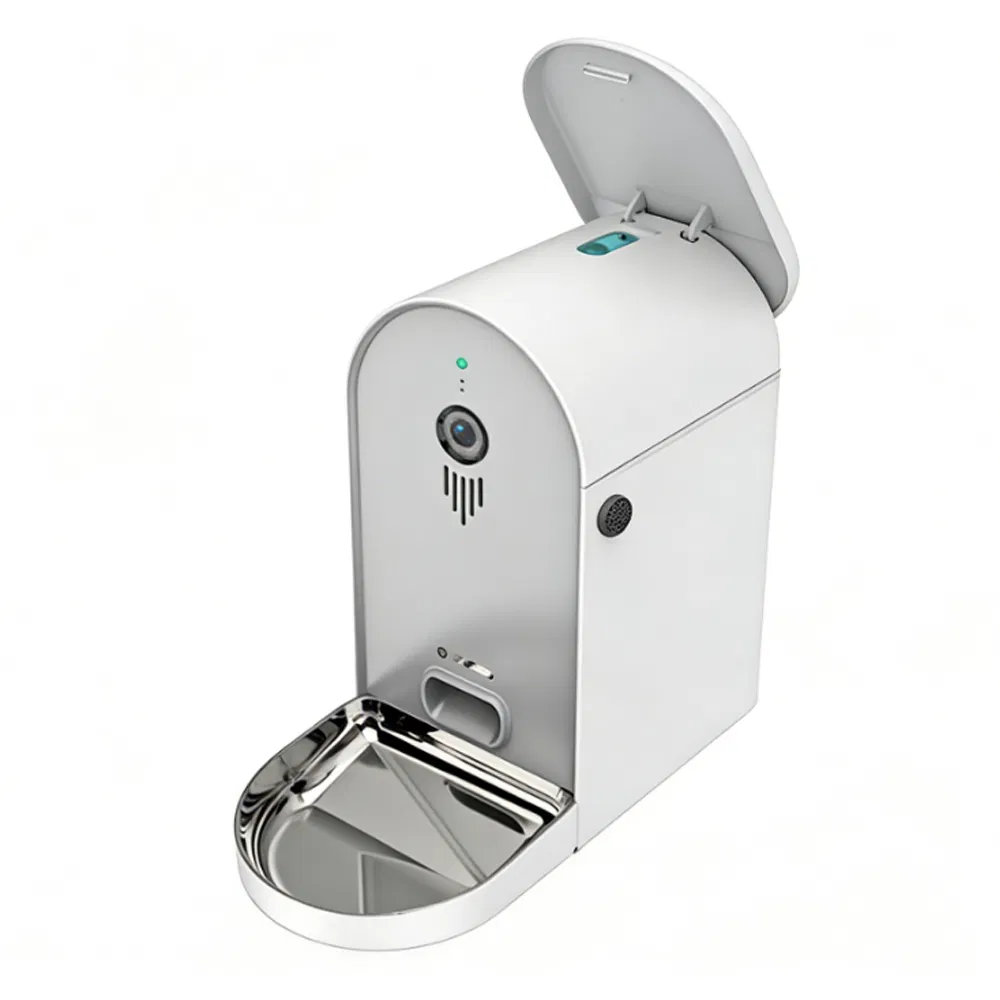 6L Smart Automatic Pet Feeder for Cats &amp; Dogs: Timed &amp; Portion Control with Visible Hopper