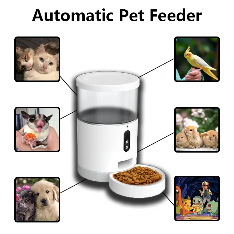 Pet Suppliers 3.5L Cat Dog Feeder with Timed Feeding Voice Recording