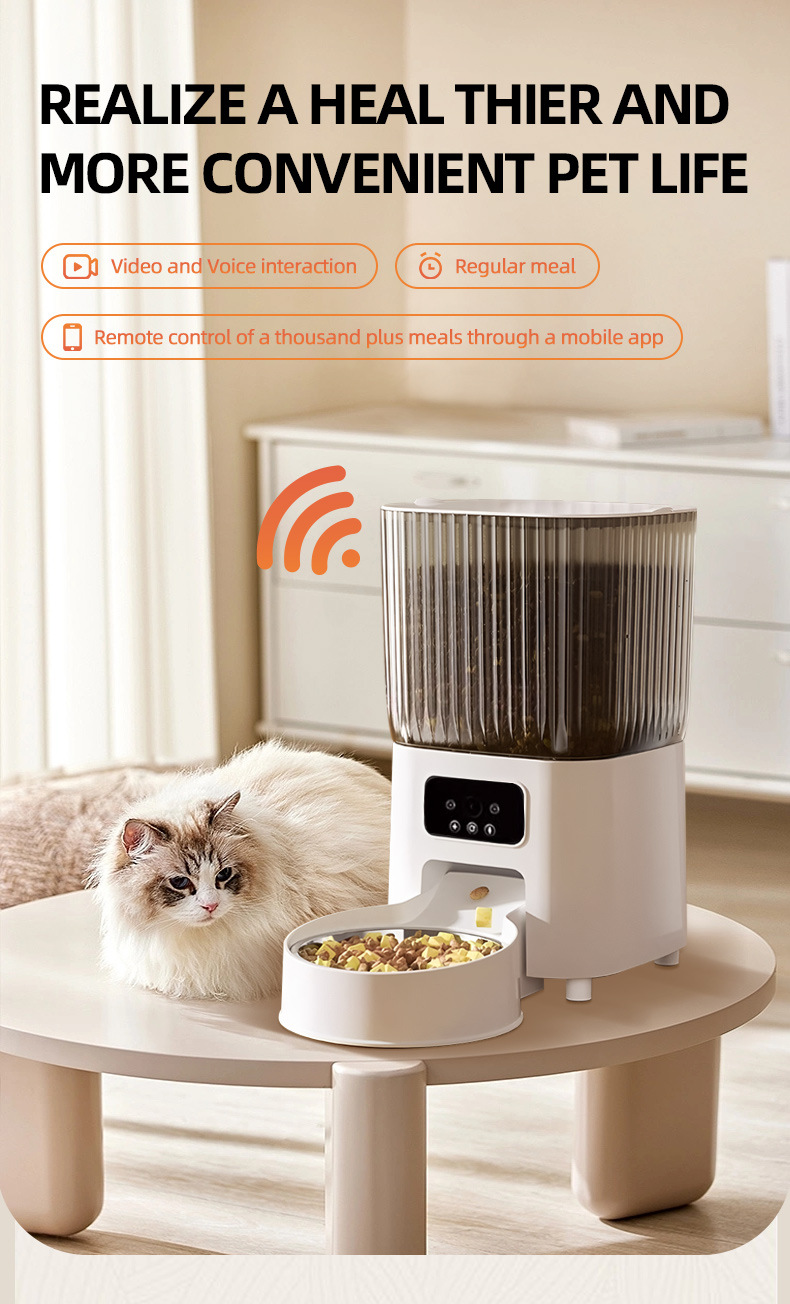 Stainless steel cat feeder