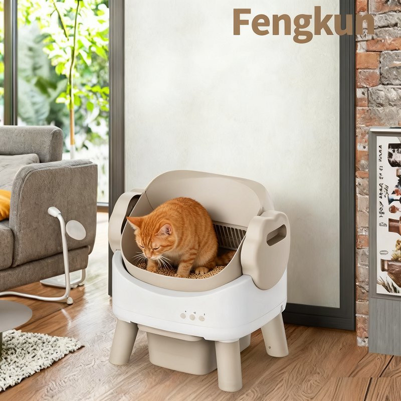 Automated Pet Sanitary Station with Self Cleaning and Air Freshening Pet Products