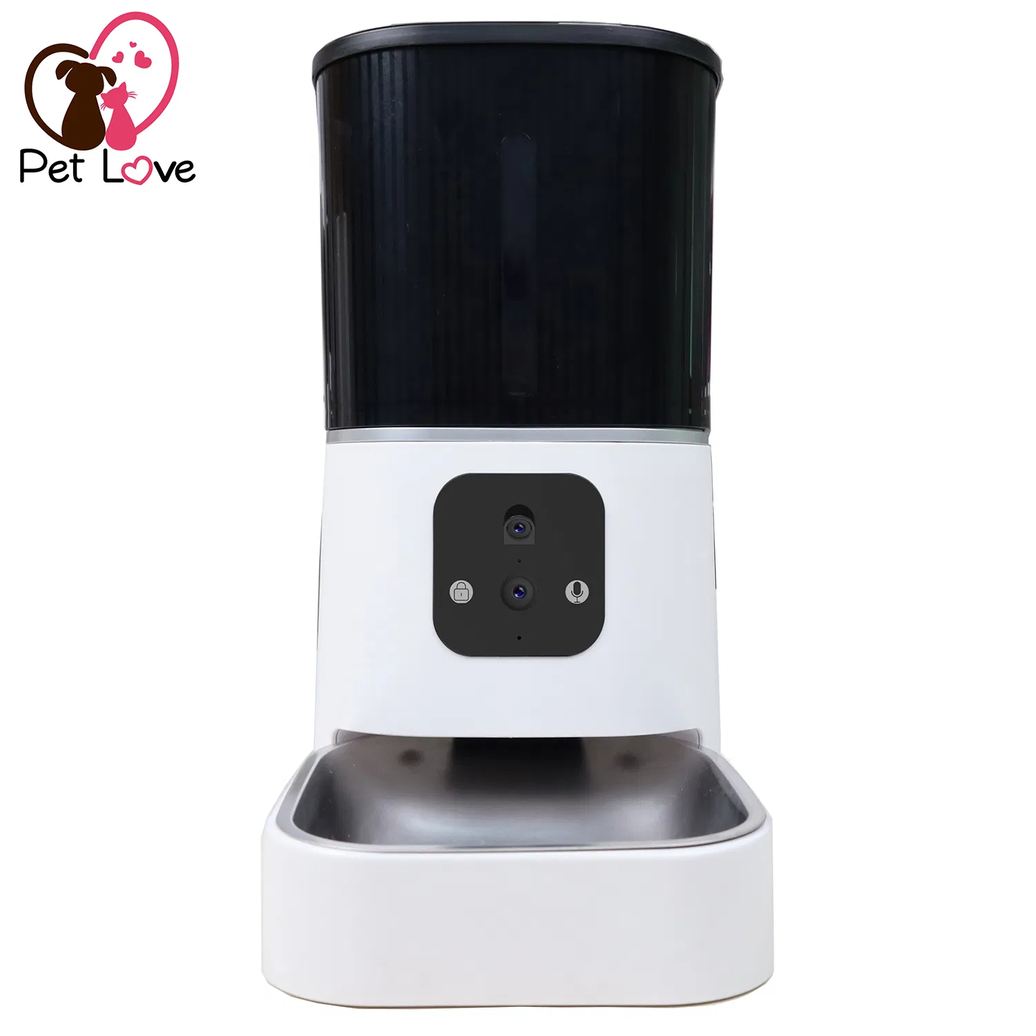 Smart WiFi Pet Feeder with Dual Cameras and Voice Features