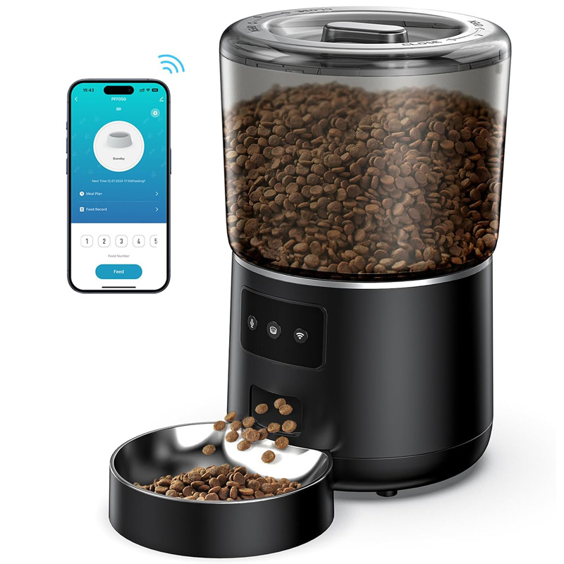 Large Capacity Smart Pet Feeder with Anti-Clog Design