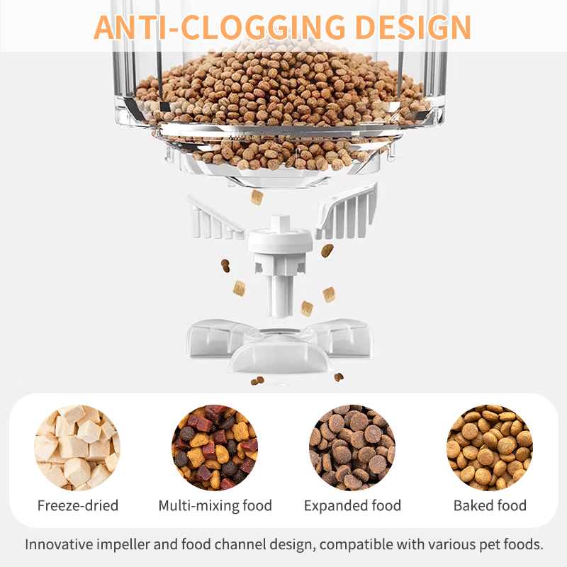 Automatic Pet Feeder 6.5-Litre Smart Cat Food Dispenser Dry Food Timed Feeder Suitable for Dogs Automatic Pet Feeder Plastic Construction Rechargeable