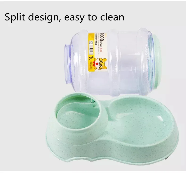 Automatic Cat Food Water Dispenser Bottle Bowl Pet Dog Feeder 3