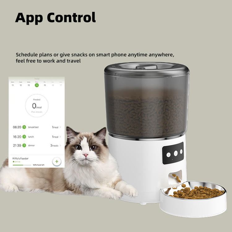 4L Automatic Feeder for Small Animals with Voice Recorder