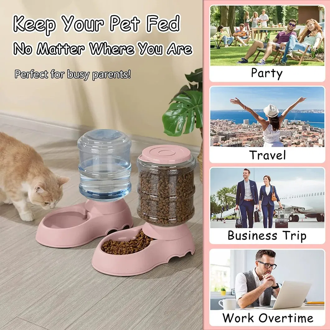 Automatic Water Dispenser Large Capacity Pet Feeder for Small Large Dog Food Bowl