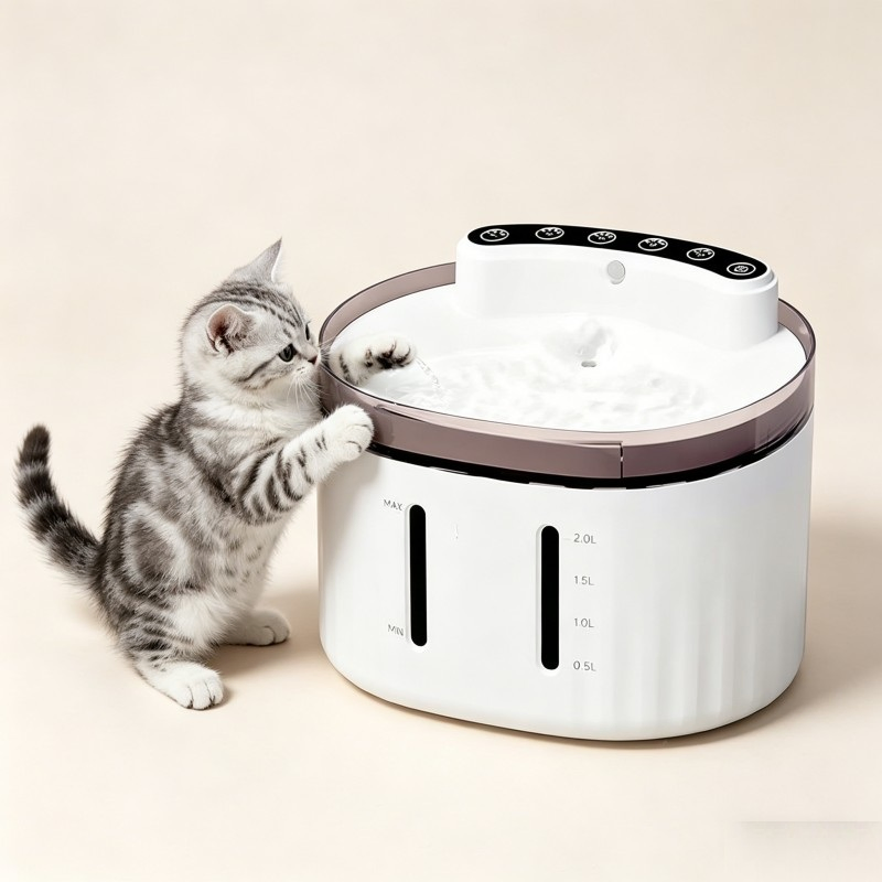 Automatic Pet Feeder with 2600mAh Battery and Easy Clean Design