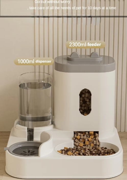 Smart Automatic Pet Feeder and Water Bowl Combo for Cats and Dogs