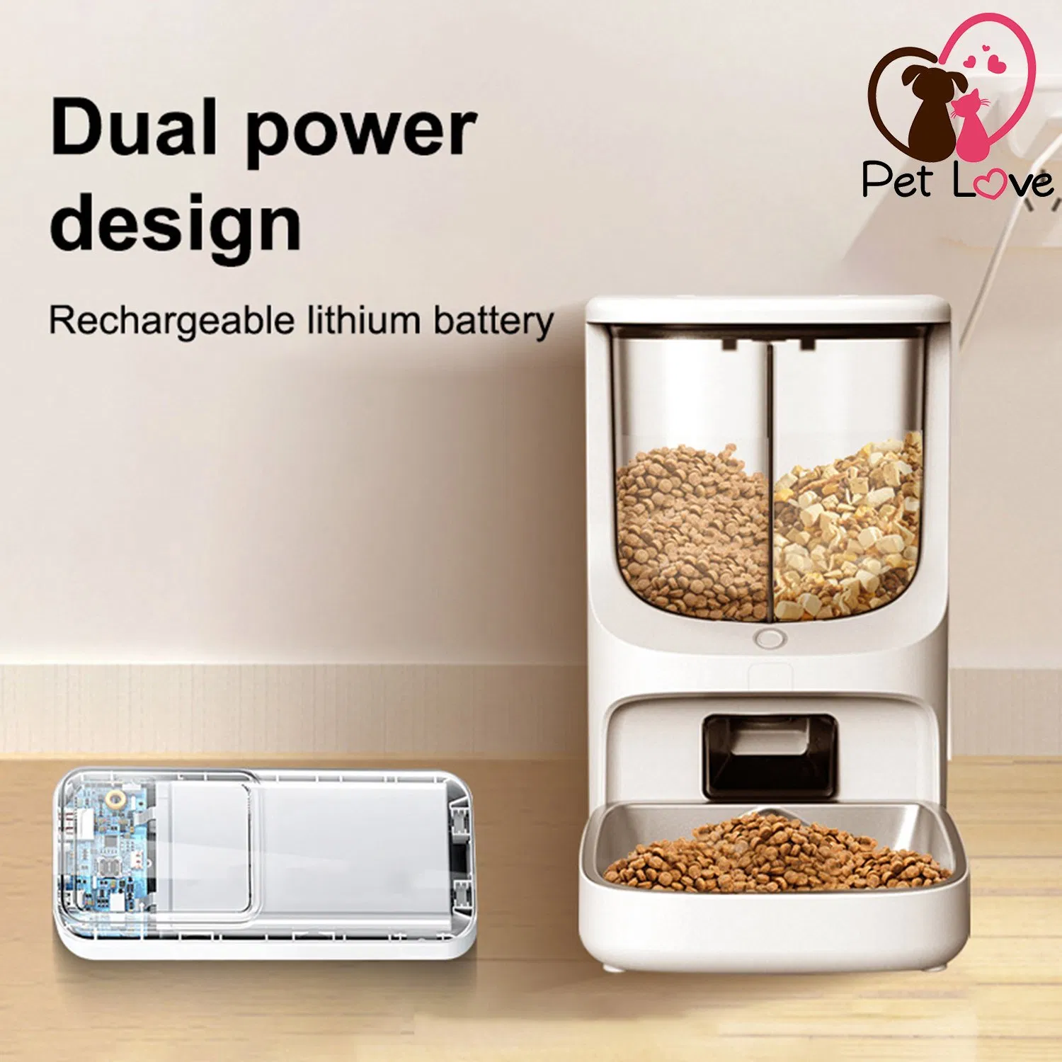 Smart Pet Feeder with APP Control and UV Protection