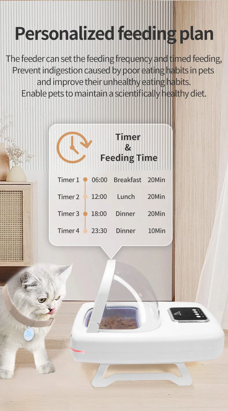 Pet Smart Automatic Food Feeder with RFID for Dogs and Cats