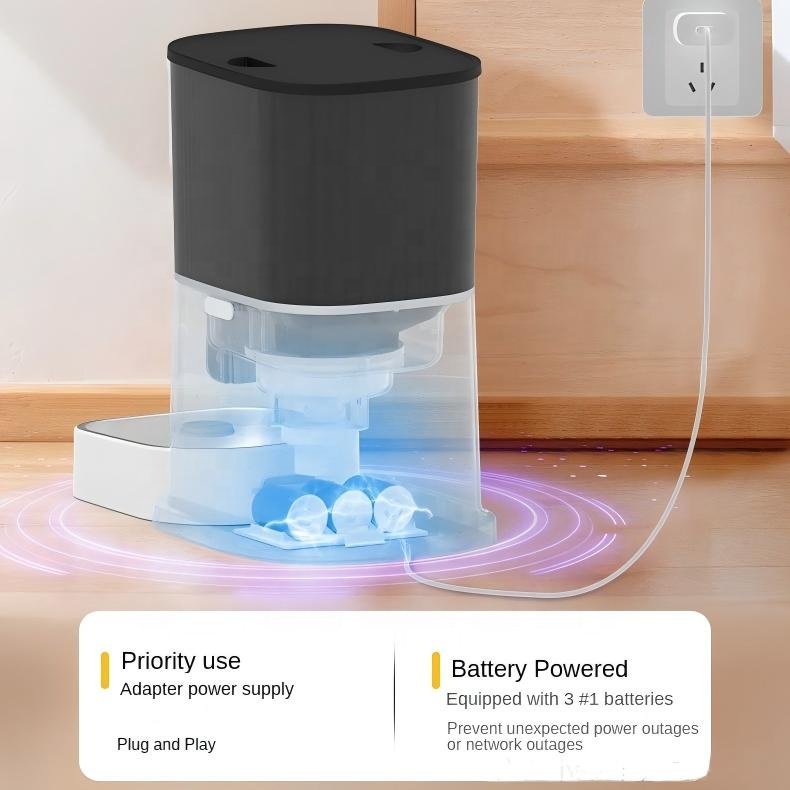 OEM/ODM Eco-Friendly Charge Battery Operated Automatic Pet Feeder with Camera App Control Timed Smart Feeding for Cats Dogs