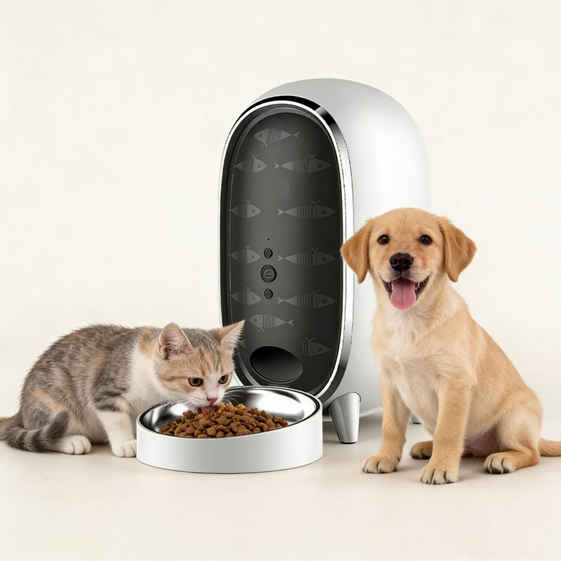 Smart Cat Feeder Wireless Remote Video Voice Recording Pet Products