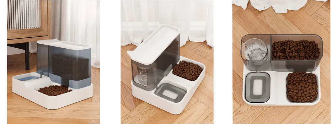 2 in 1 Pet Food and Water Dispenser Pet Feeder Bowl Dog Cat Automatic