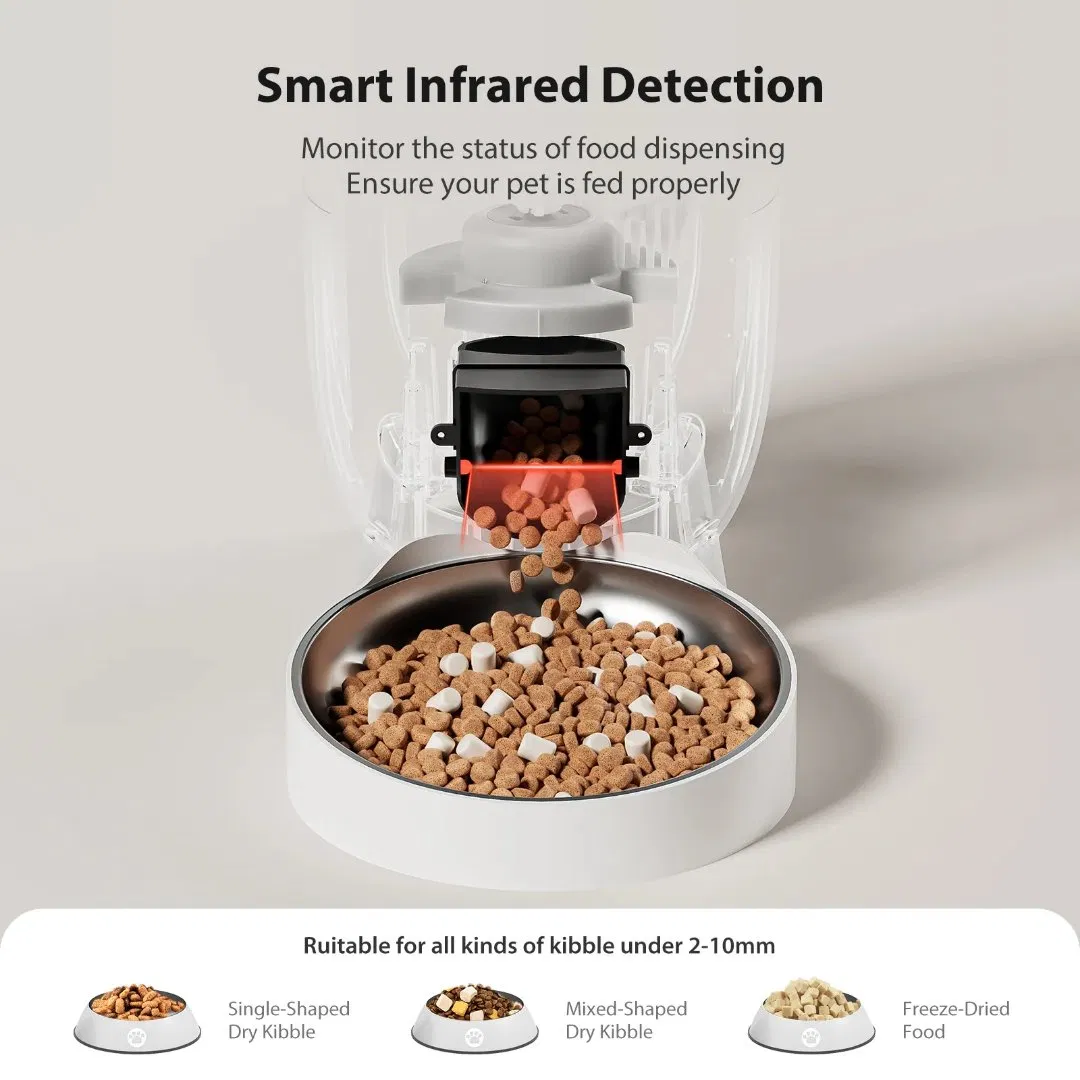 3L Long Battery Standby Automatic Pet Feeder OEM Pet Products Video Monitoring