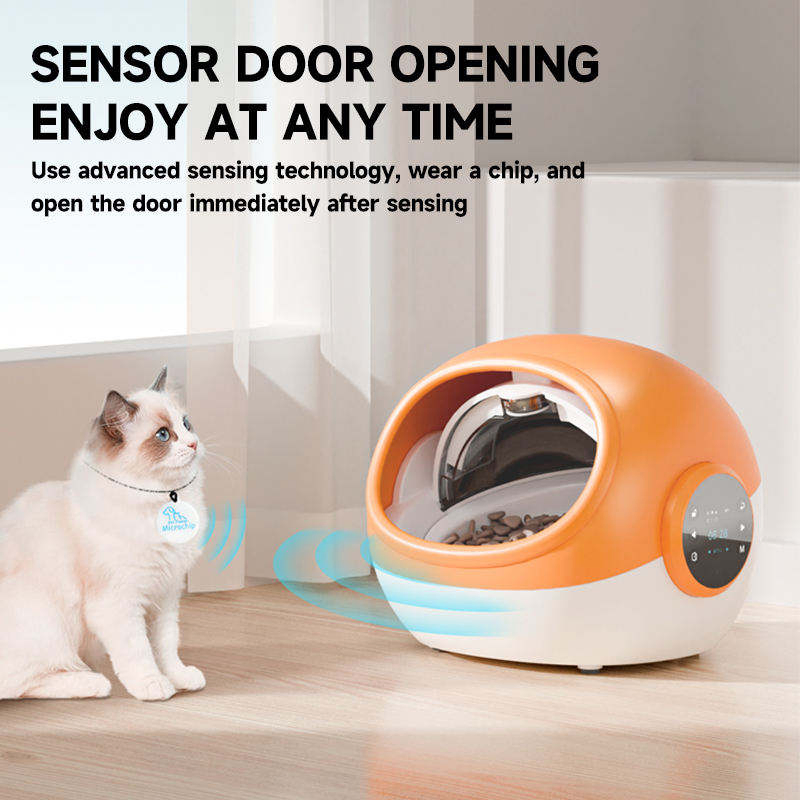 RFID Smart Pet Feeder for Cats/Dogs with Dual Power &amp; Voice Recording