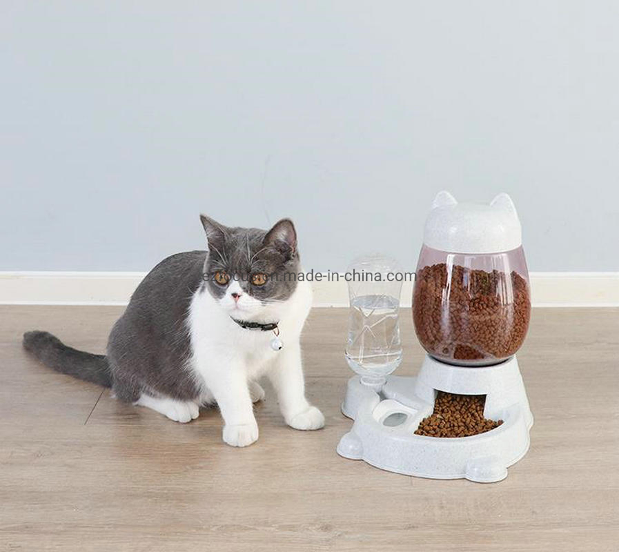 Water Dispenser Pet Gravity Food Station Automatic Feeder Wbb12692
