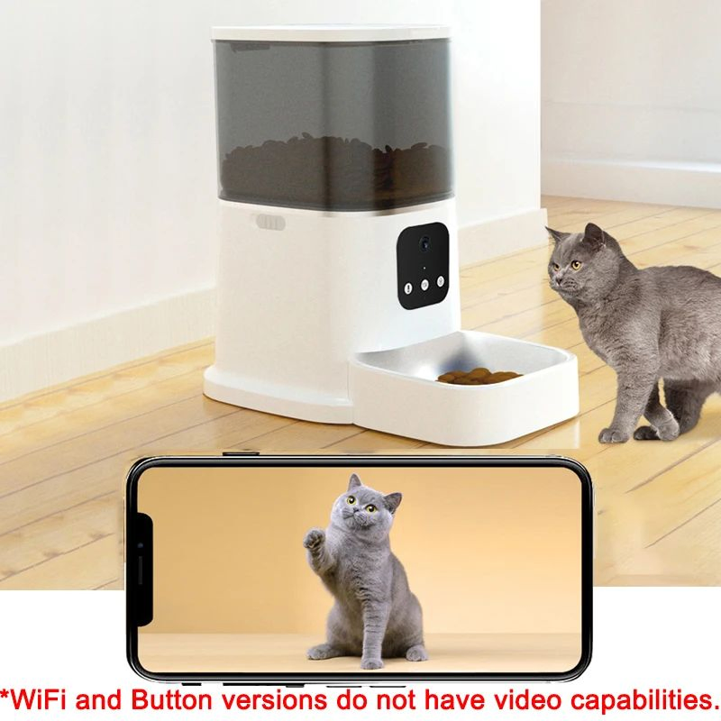 Pet Products WiFi APP Remote Control Cat Dog Bowl Dual HD Cameras 6L Smart Automatic Pet Food Feeder for Cat Dogs Pet Feeder Supplies