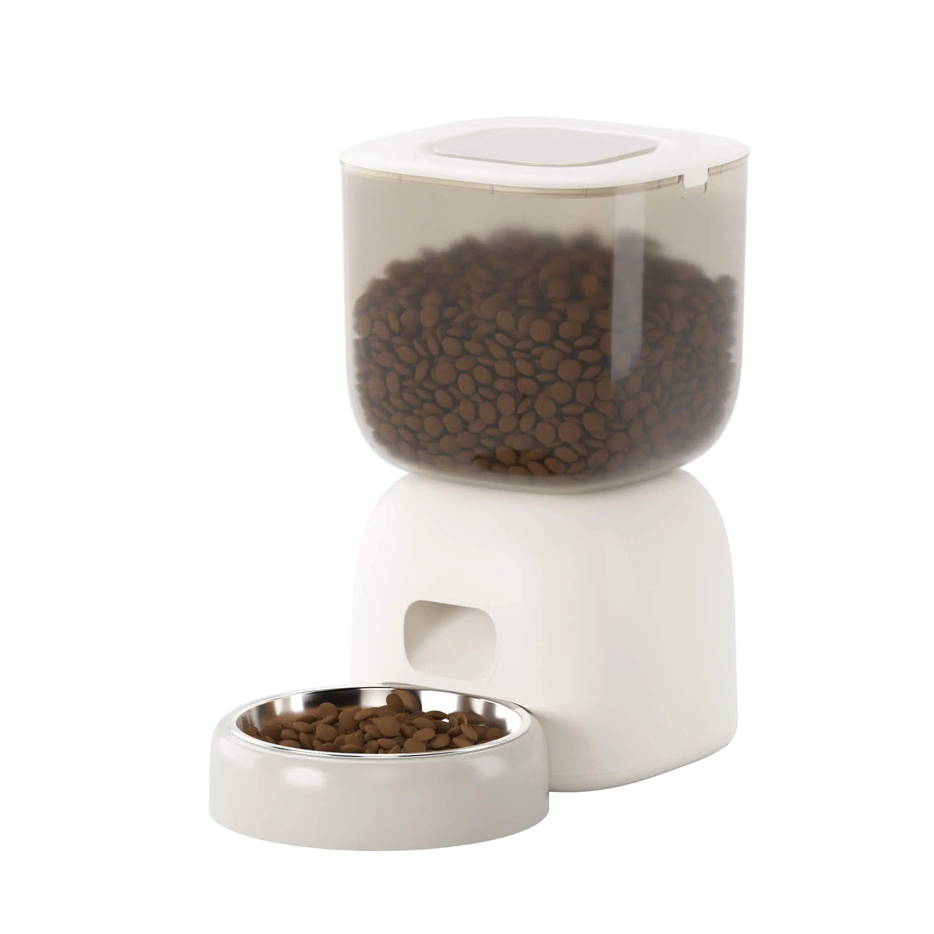 10 Second Voice Playback Recording Smart Pet Feeder for Dry Food