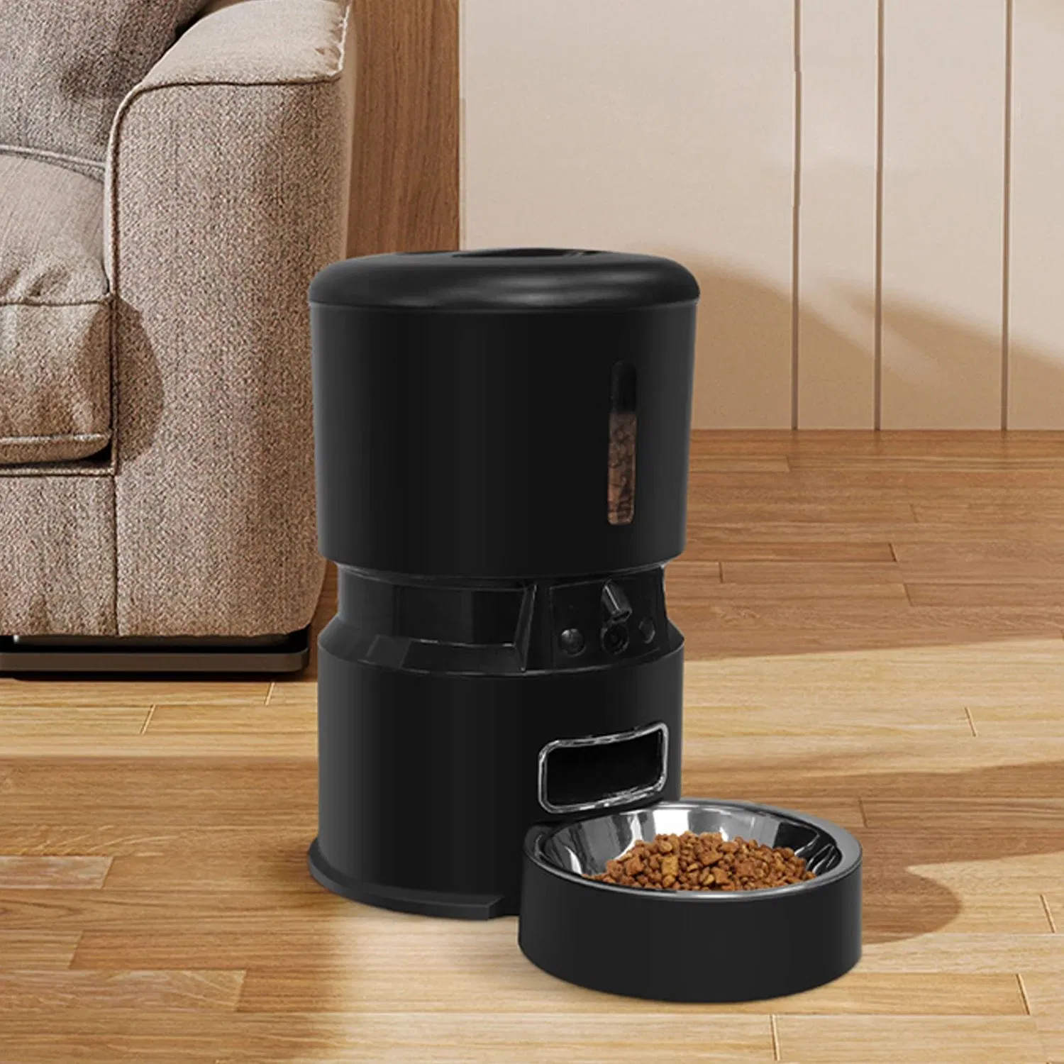 Pet Products 4L Smart Automatic Timed Cat Food Dispenser Auto Pet Dog Feeder with Voice Recording Pet Smart Automatic Feeder Dual Camera Timing Remote Feeder