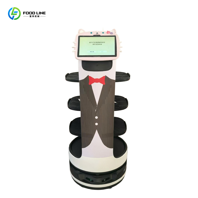 Automatic Restaurant Indoor Control Delivery Robot for Hotel Food Meal Waiter Serving Robot with Smart Service Intelligent Obstacle Avoidance