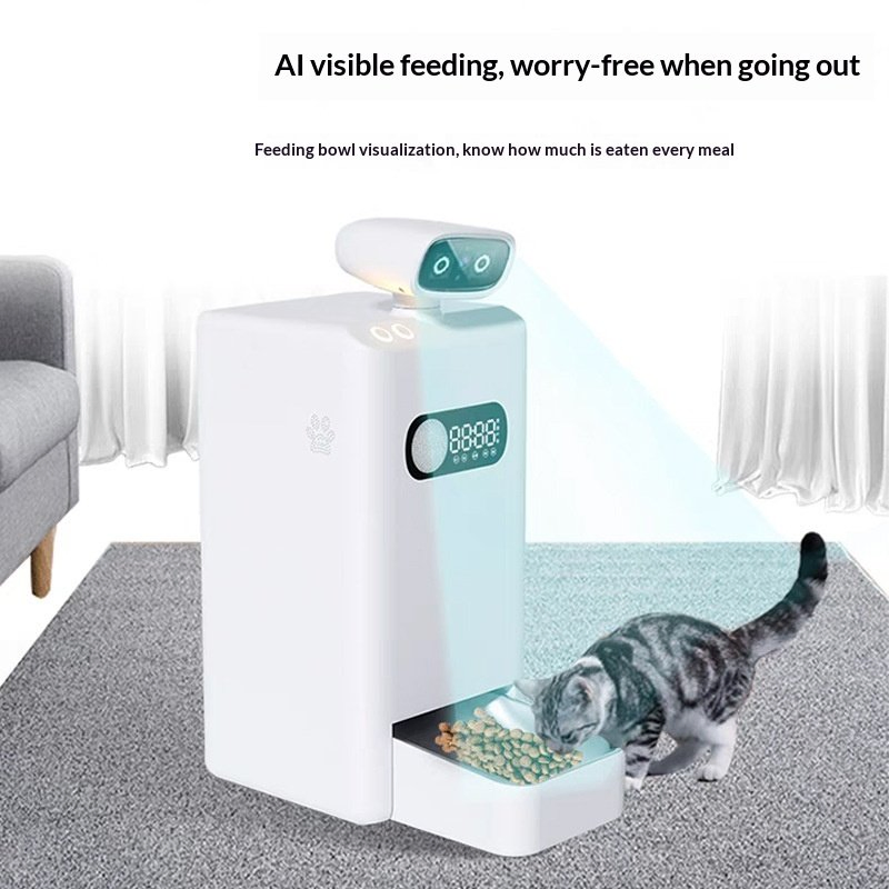 Pet Supplies Remote Visual Pet Video Feeder Large-Capacity Video Edition APP-Controlled Automatic Pet Feeder