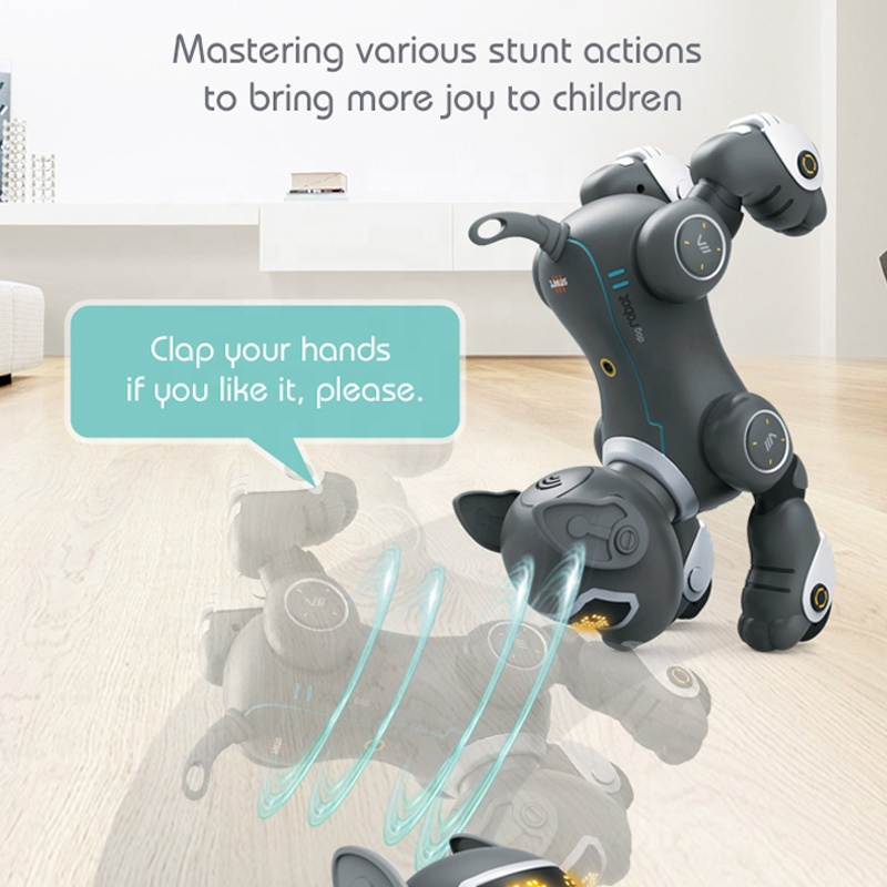 Aijh RC Stunt Robot Dog Perro Inteligente Walking Dancing Remote Control Robot Pet Ai Programming Smart RC Robot Toys