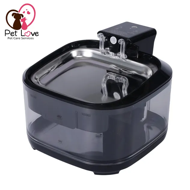 Automatic Stainless Steel Wireless Pet Water Fountain for Cats and Dogs