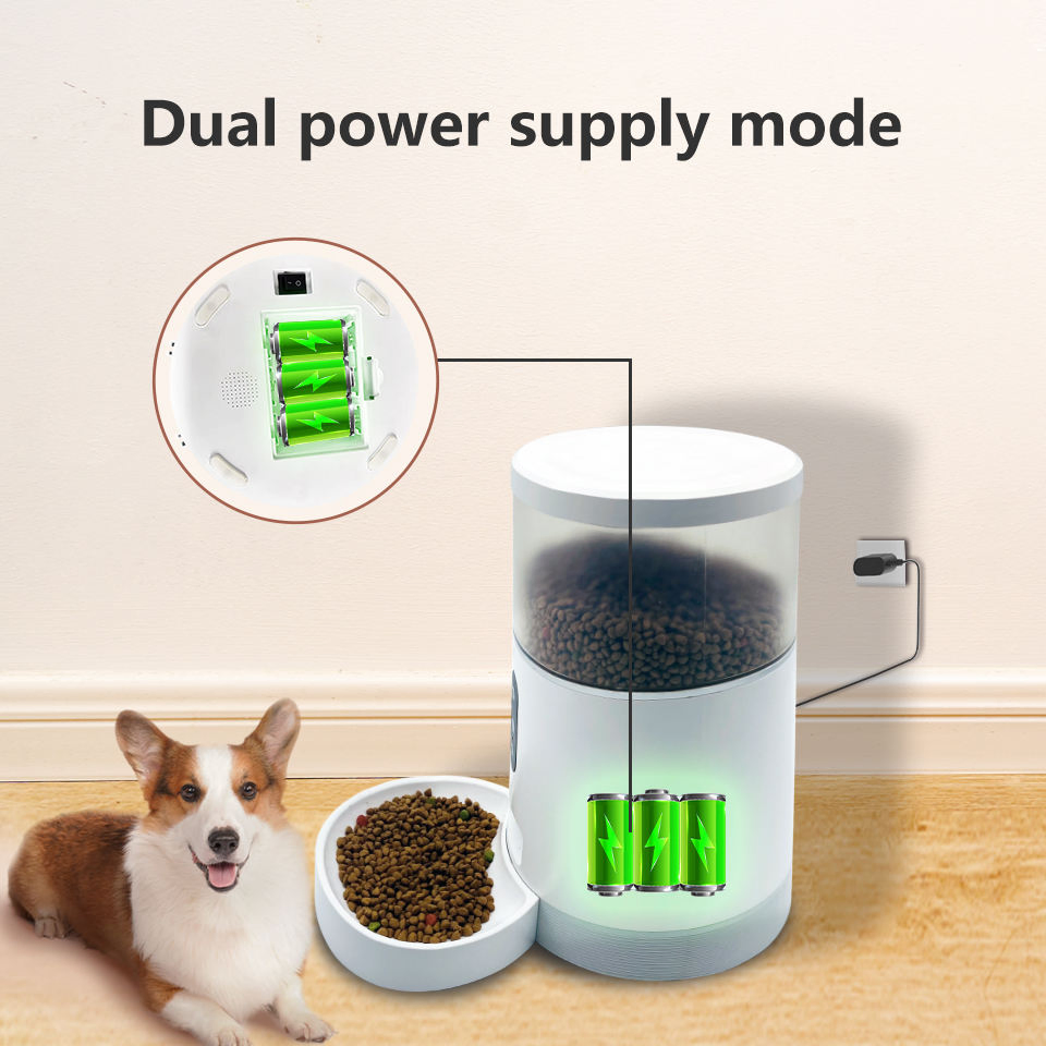 Via APP Controlled Pet Feeder for Dogs and Cats with Camera