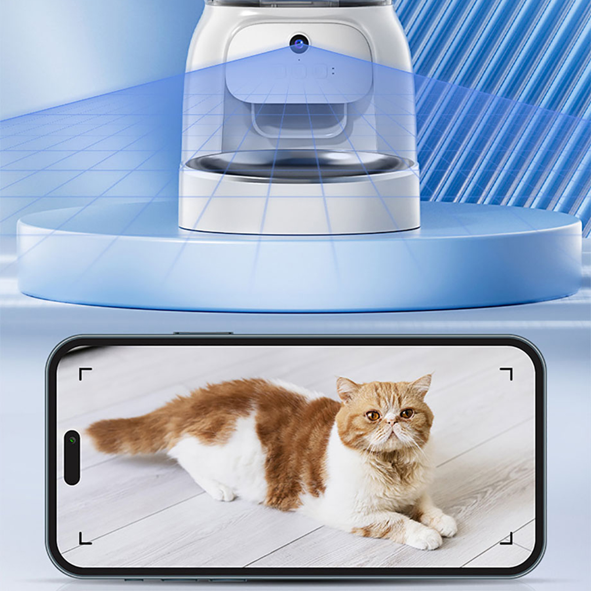 New Pet Intelligent Automatic Feeder 4L Timed Quantitative Intelligent Feeding Machine Pet Feeder Cat