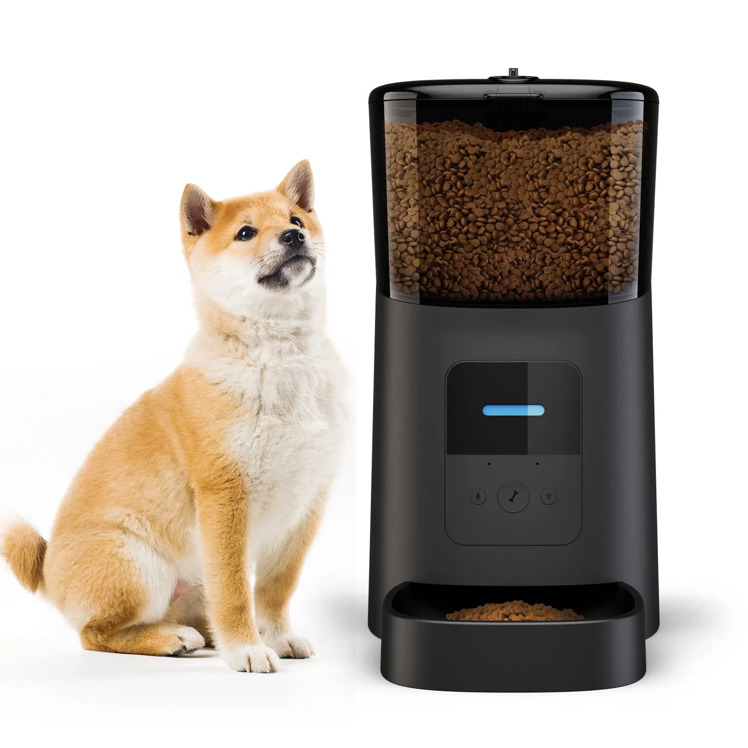 High Quality 6L WiFi Smart Automatic Pet Feeder with 1080P Camera, Dual Power Supply Dog &amp; Cat Food Dispenser