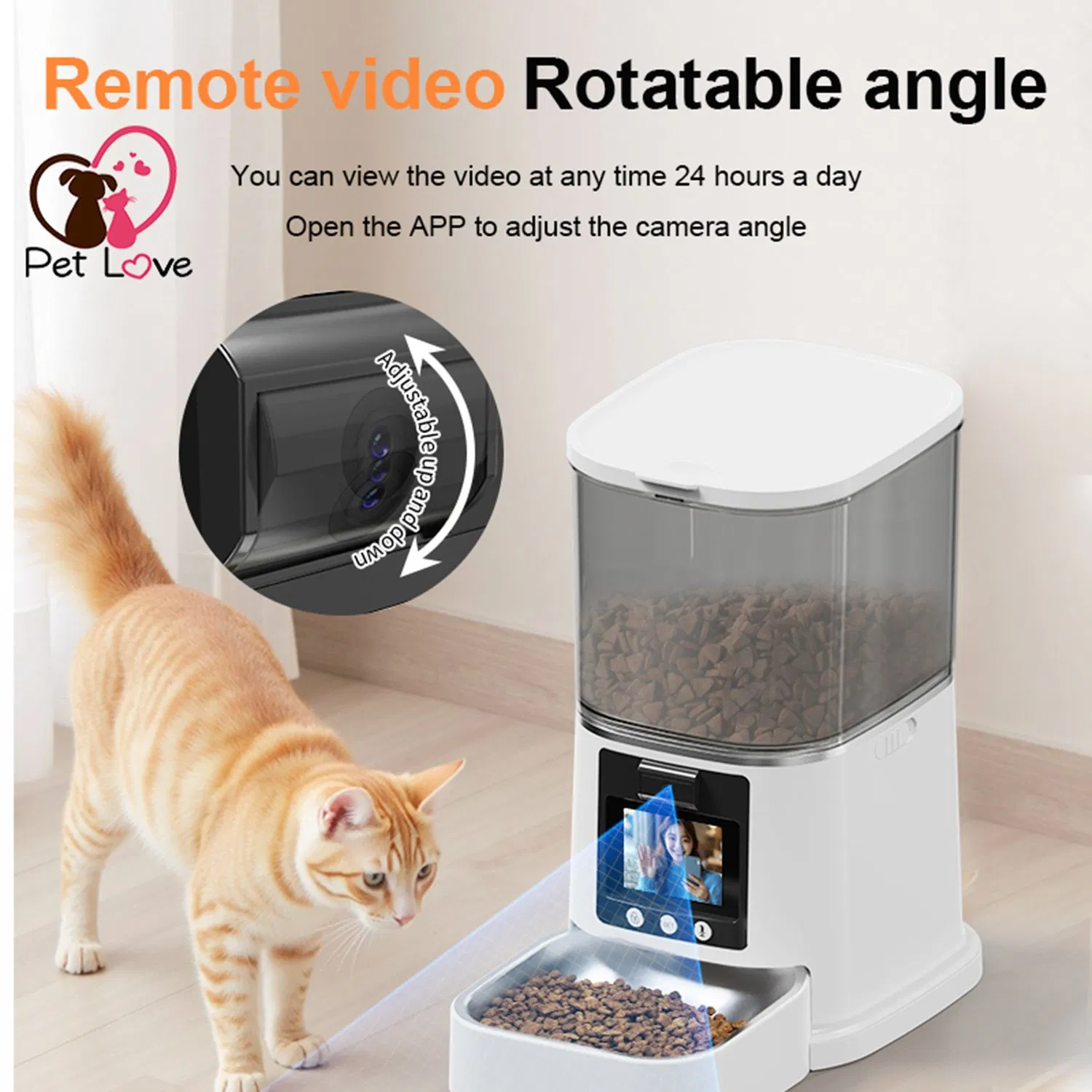 Smart Interactive Pet Feeder with Voice Recording and Timer