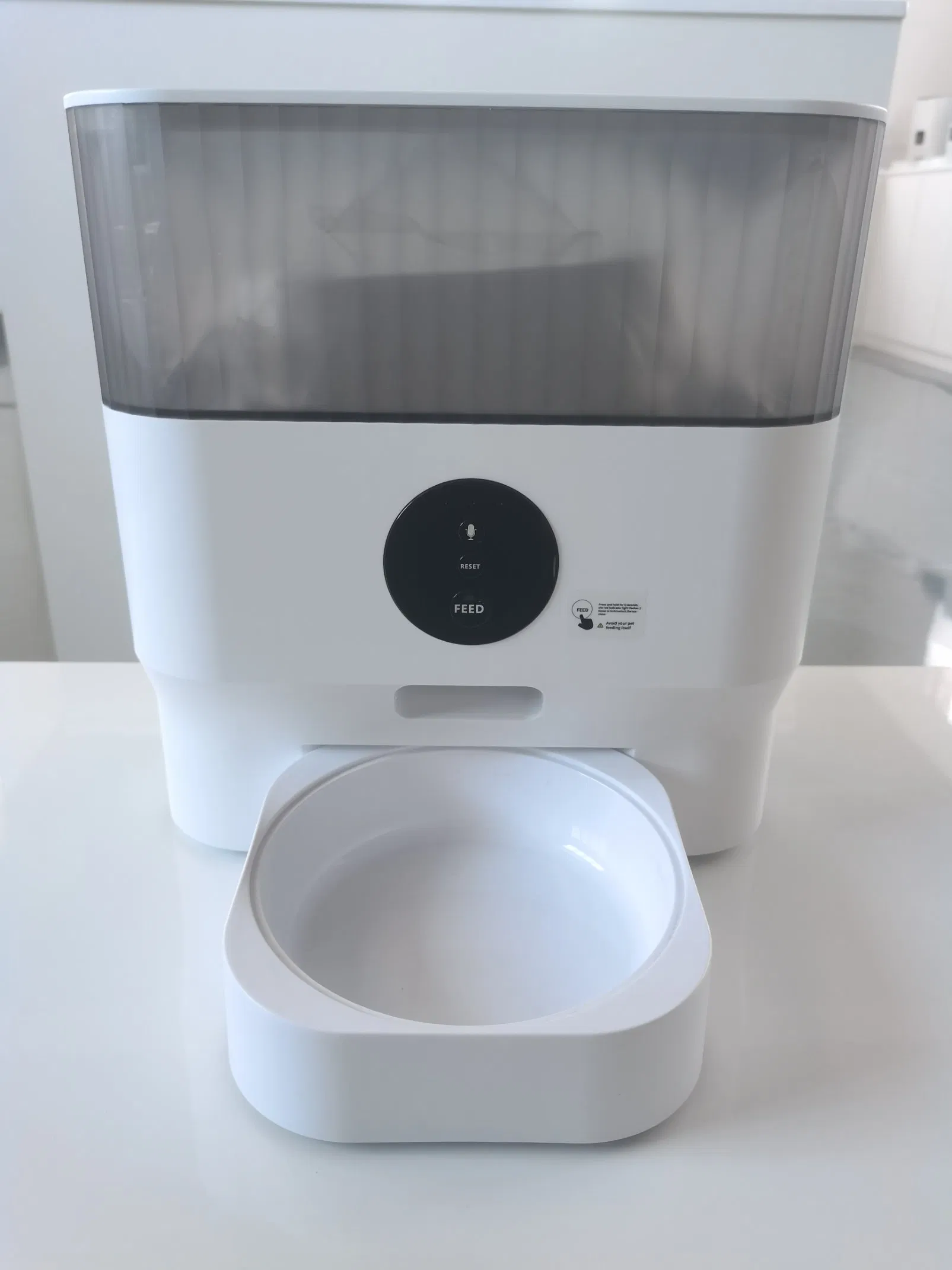 304 Stainless Steel Bowl Smart Pet Feeder with 10 Second Voice Recording