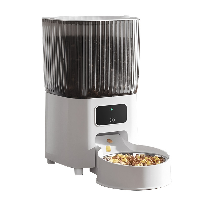 Automatic Stainless Steel Pet cat Feeding Device with Wifi App Remote Control for Timed and Quantitative Feeding