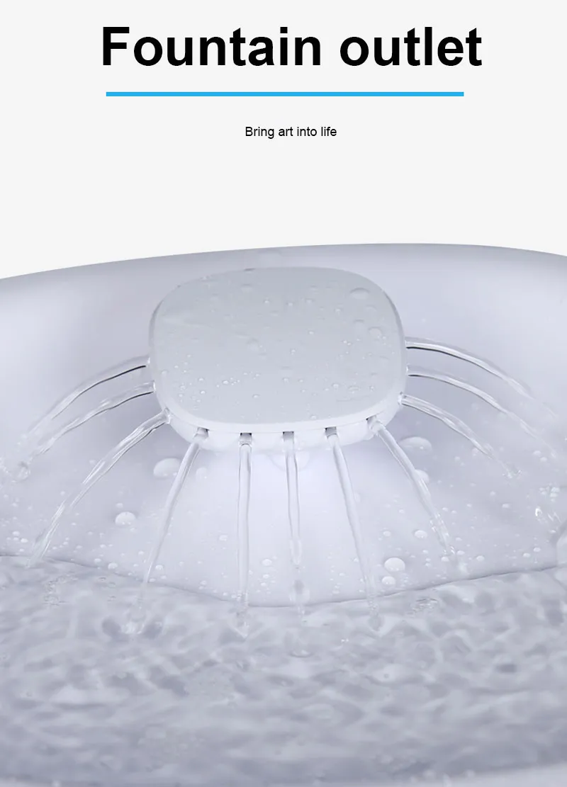 Automatic Pet Feeder and Water Fountain with LED Light