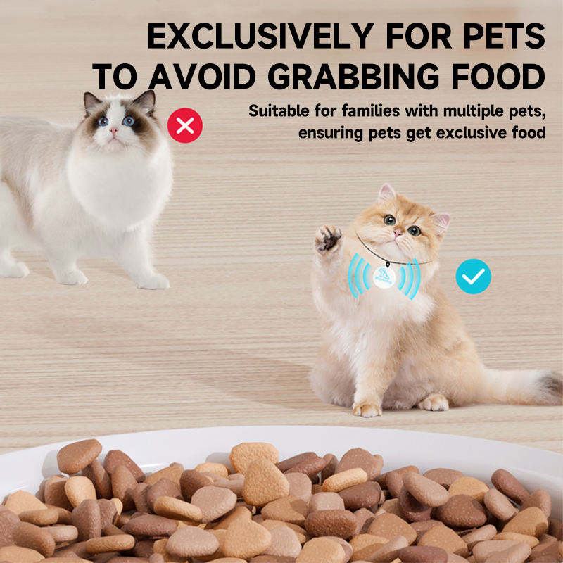 RFID Smart Pet Feeder for Cats/Dogs with Dual Power &amp; Voice Recording