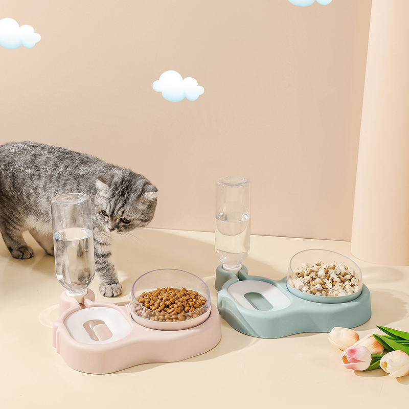 Automatic Refill Drinking Water Cat Feeding Bowl Dog Bowl Dual-Use Drinker Feeder