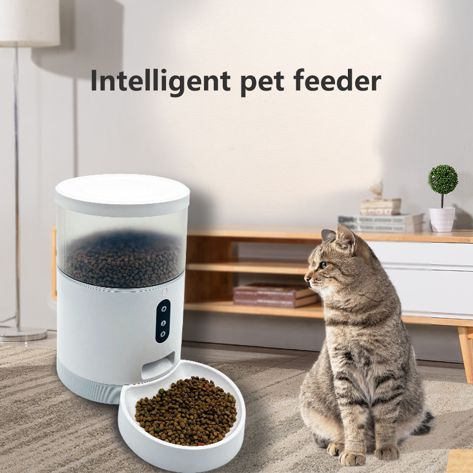 Via APP Controlled Pet Feeder for Dogs and Cats with Camera