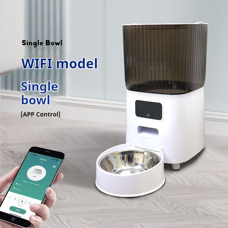 Smart Automatic Pet Feeder with 5L Large Capacity Setup Timed