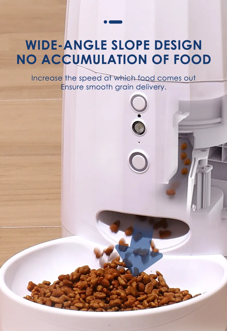 Automatic Pet Feeder WiFi Camera Video Cat Dog Feeder Dispenser