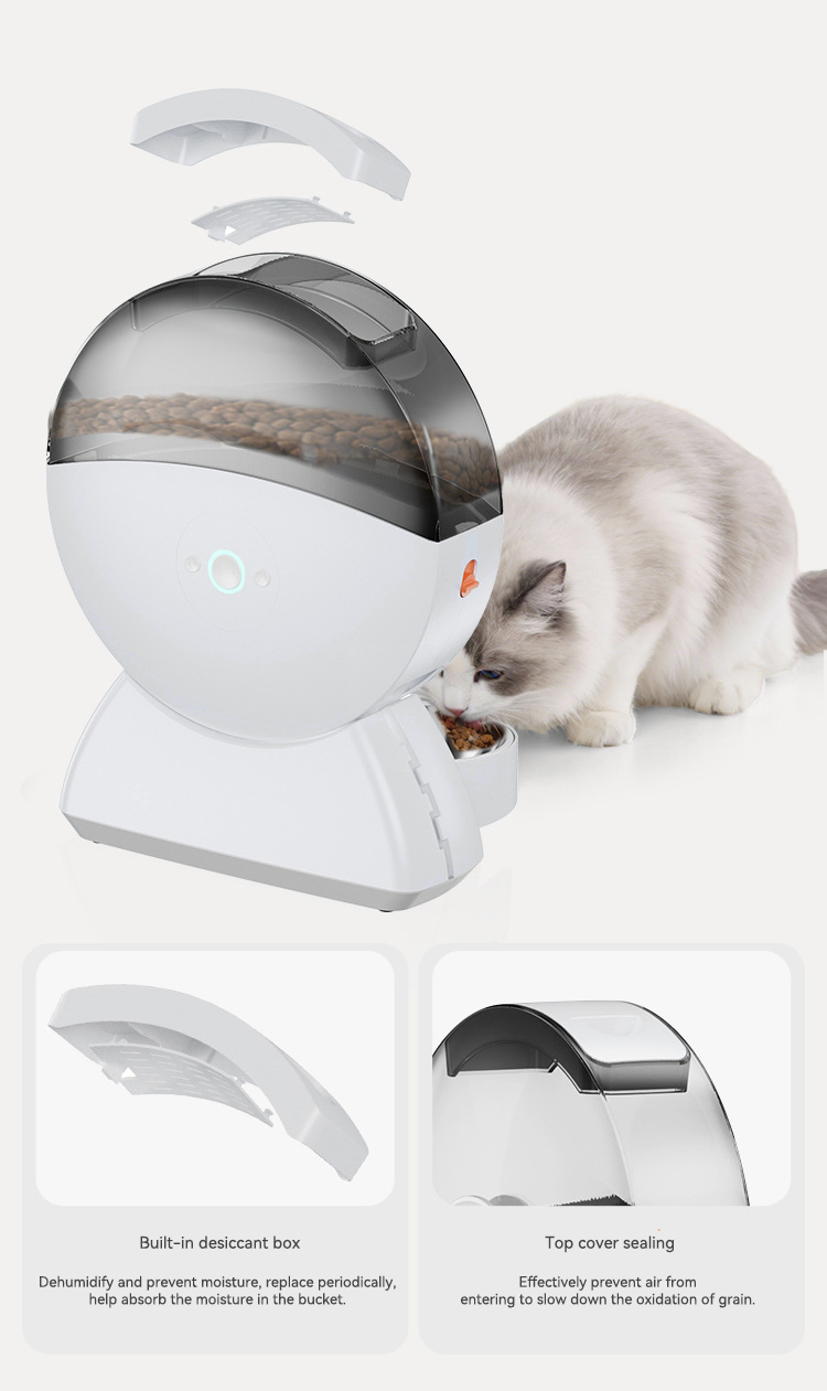 Smart Pet Feeder with 1080P Camera WiFi Remote Video Automatic Feeder Pet Supplier