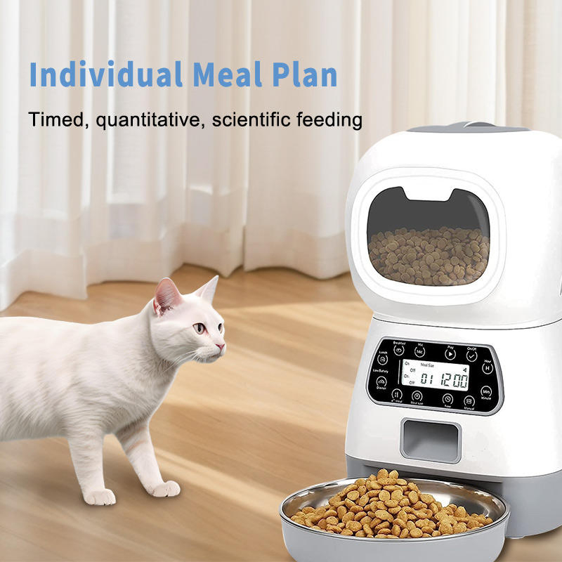 Voice Recording Playback Smart Pet Feeder Automatic Timing Wide Range