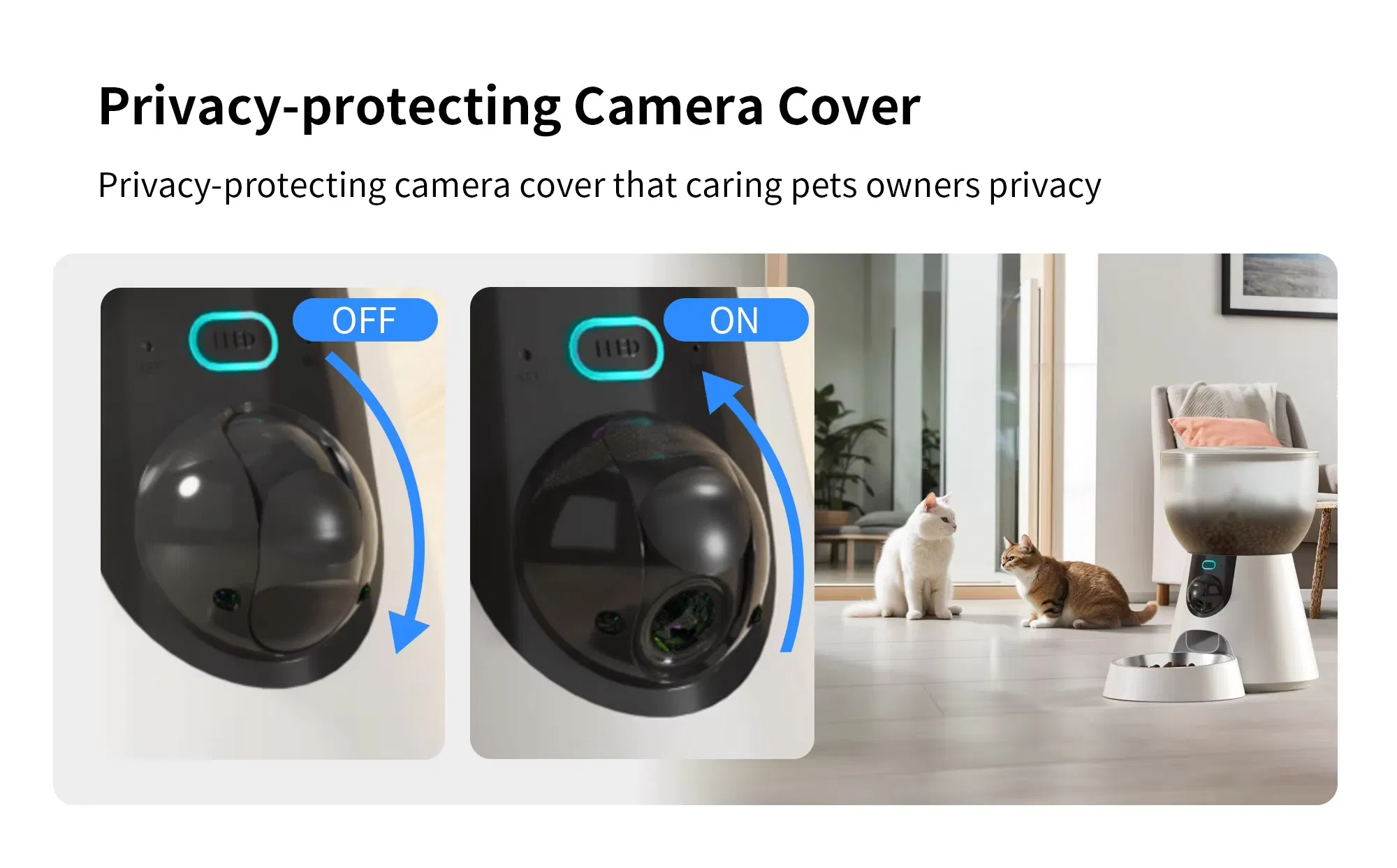 Automatic Cat and Dog Robot Food Dispenser Intelligent Visible Smart Pet Feeder