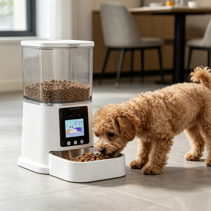 APP Controlled Cat Feeder with Adjustable Camera and 6L Pet Products